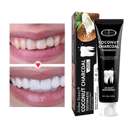 Dentifrice au charbon de coco معجون أسنان بفحم جوز الهند
