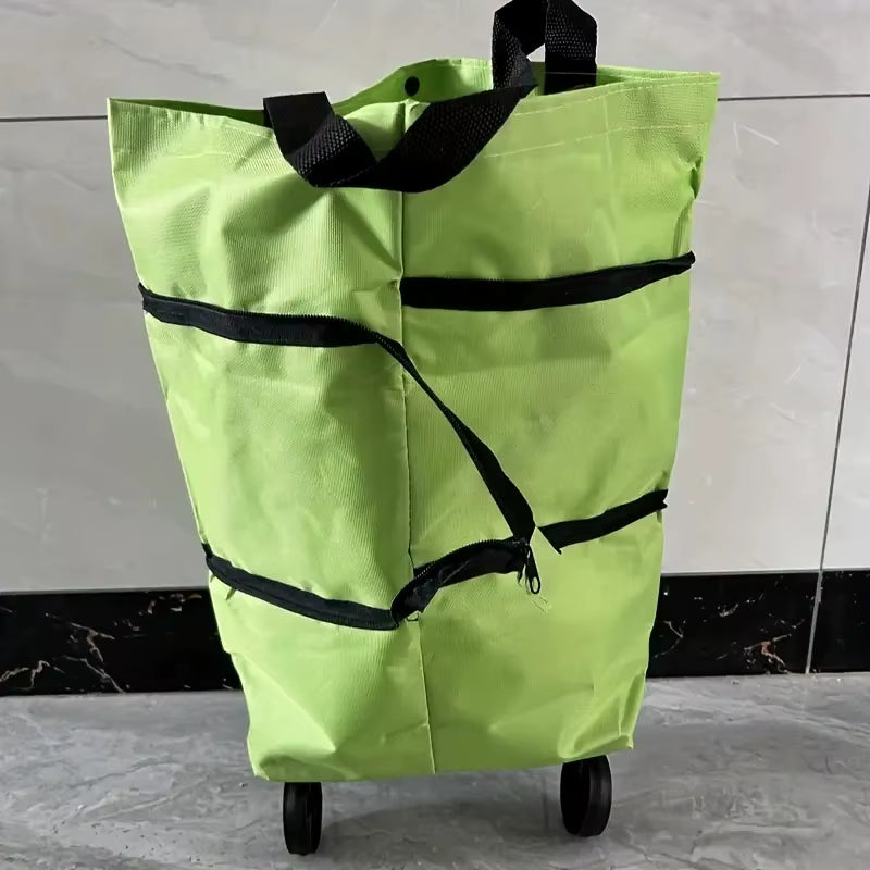 Chariot de courses pliable à roulettes عربة تسوق قابلة للطي بعجلات