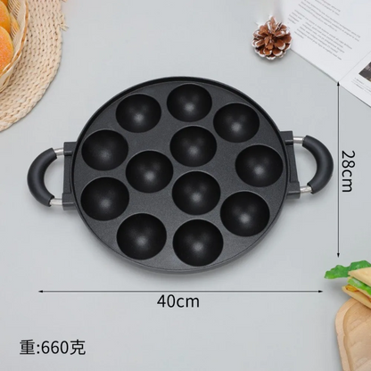 Moule Takoyaki Japonais - مقلاة كرات الأخطبوط اليابانية (تاكوياكي)