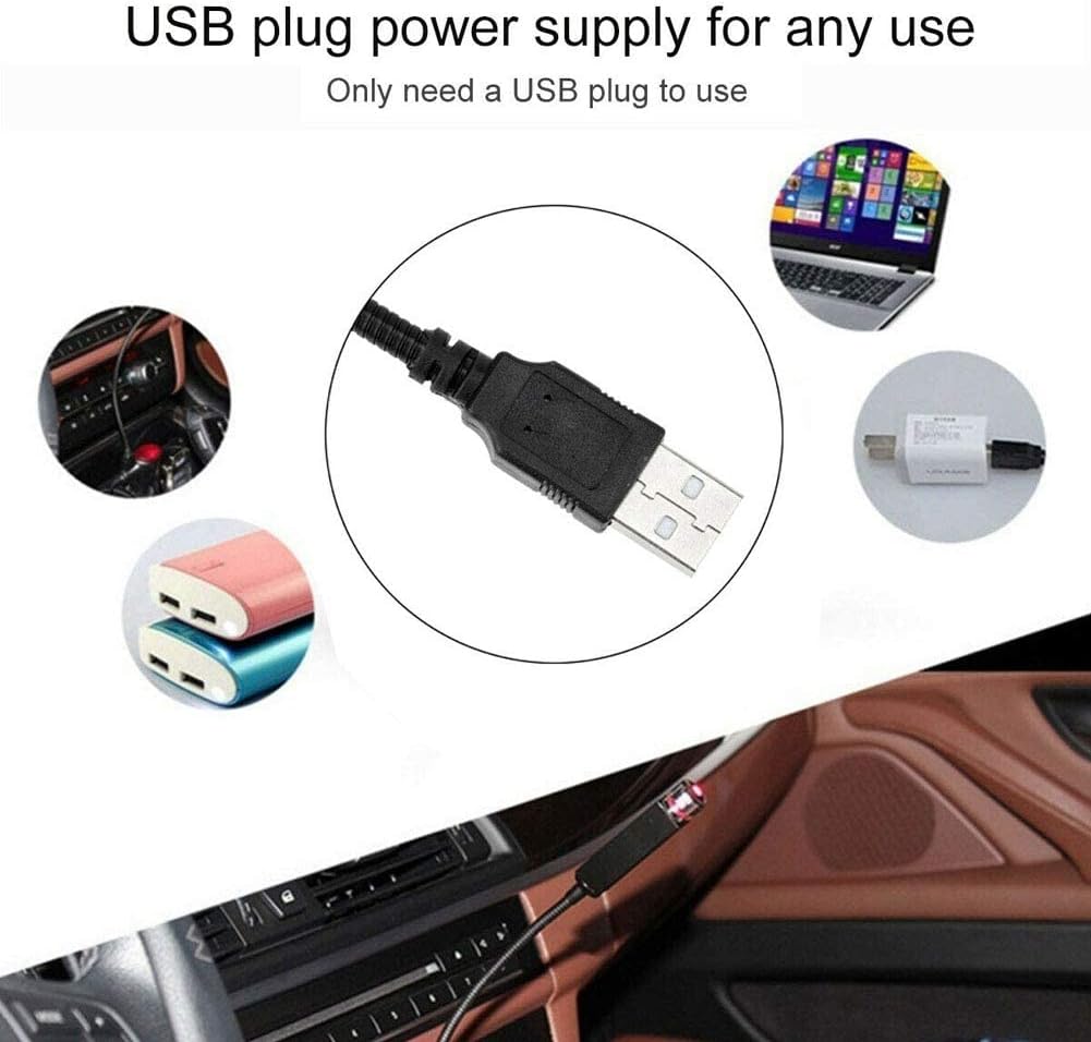 Car USB Laser Light Atmosphere مصباح سقف السيارة