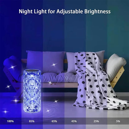 Lampe rose مصباح يعمل باللمس