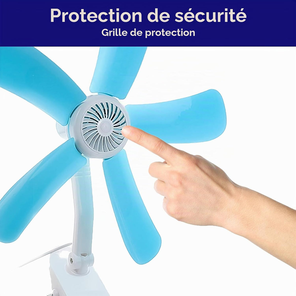 Petit ventilateur électrique مروحة كهربائية صغيرة بمشبك ومفصل مزدوج
