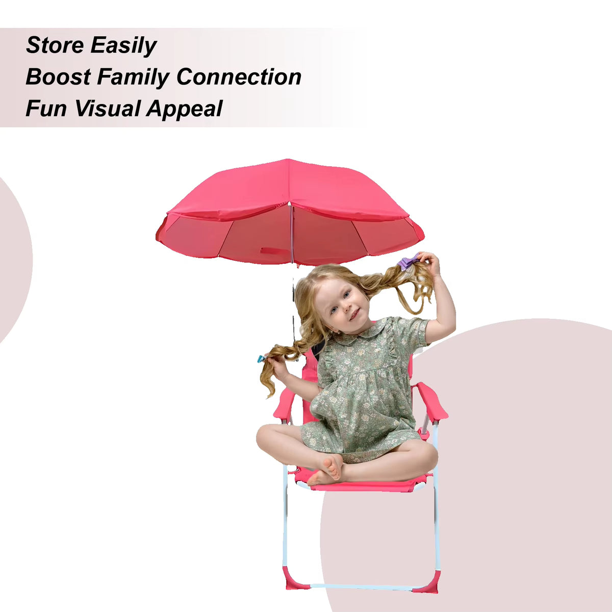 Chaise enfant avec parasol كرسي للأطفال مع مظلة