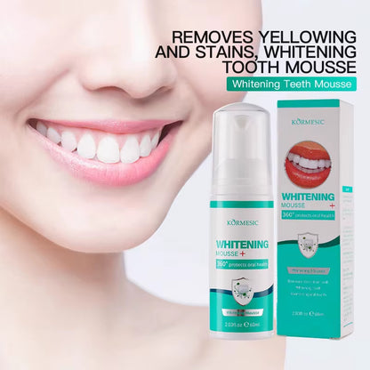 mousse de blanchiment des dents رغوة تبييض أسنان