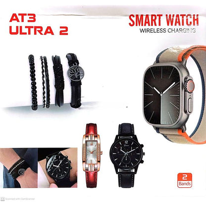 Pack smartwatch AT3 Ultra 2 مجموعة ساعتي