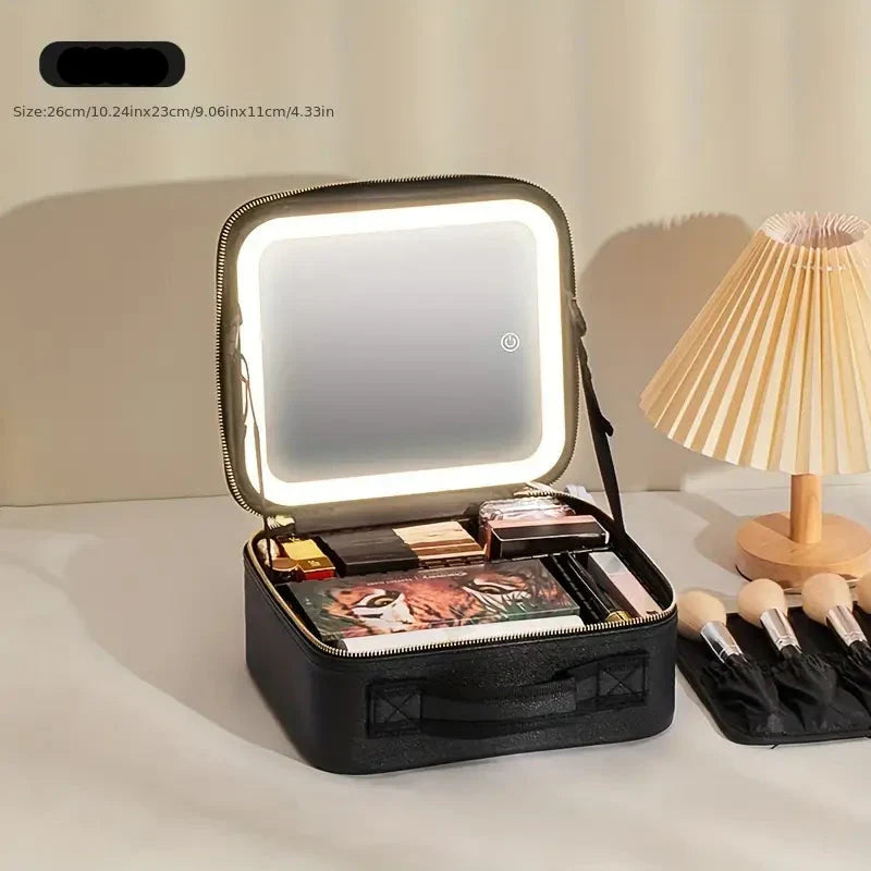 Trousse de Maquillage avec Miroir LED 3 Lumières | MATJARRA