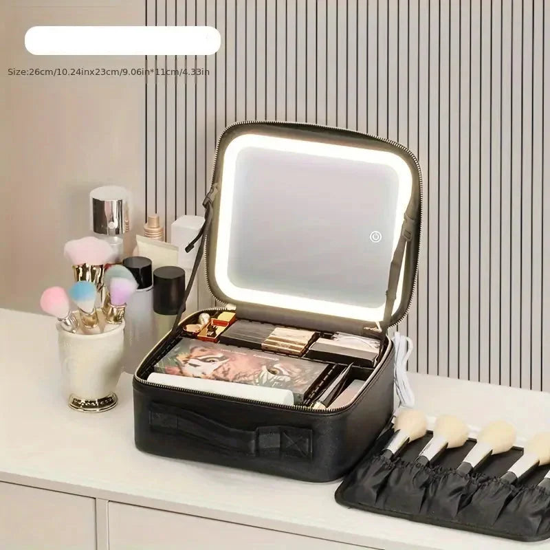 Trousse de Maquillage avec Miroir LED 3 Lumières | MATJARRA