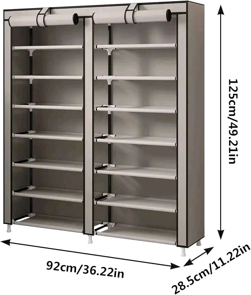 SHOE CABINETخزانة أحذية مزدوجة من 12 طبقة
