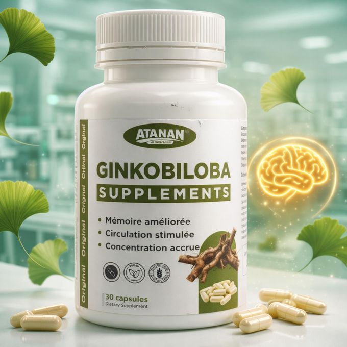 ATANAN Ginkobiloba مكمل غذائي لدعم الذاكرة والتركيز