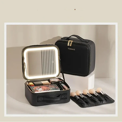 Trousse de Maquillage avec Miroir LED 3 Lumières | MATJARRA