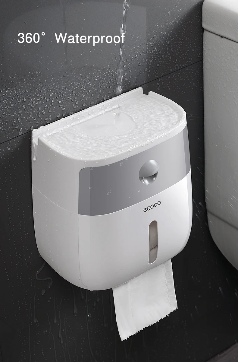 حامل لفة ورق تواليت مثبت على الحائط ، حافظة حامل ورق مرحاض ،Toilet paper holder
