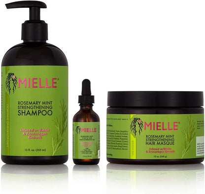 Millie pack of hair mask, essential oil, shampoo عبوة ميلي من قناع الشعر، ​​زيت عطري،شامبو