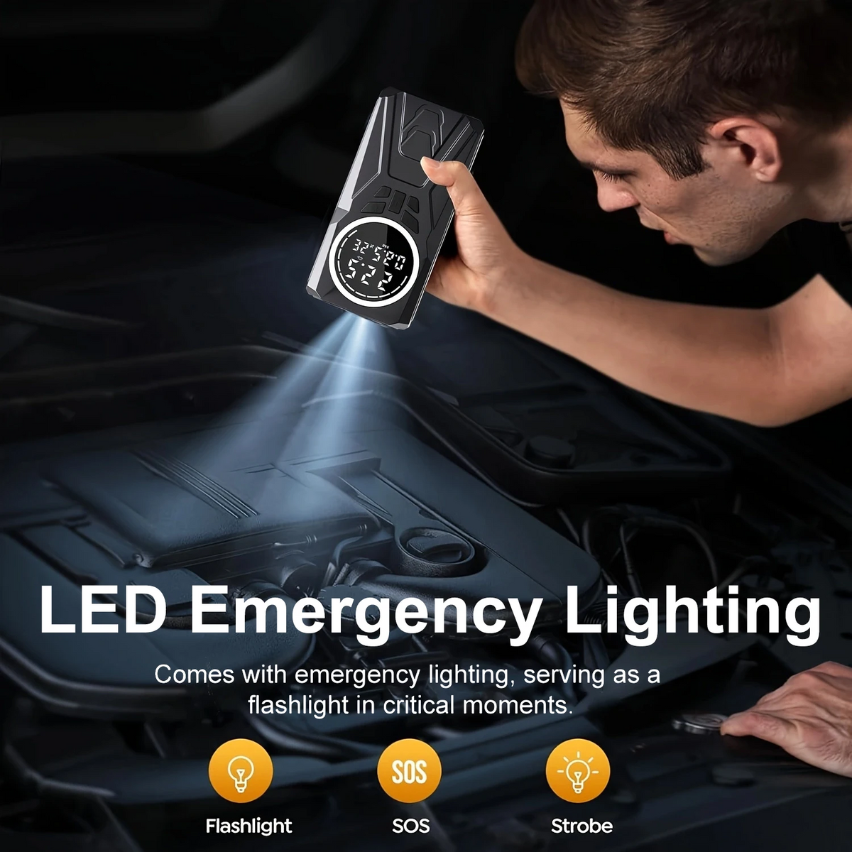 مضخة هواء كهربائية ذكية محمولة - Smart Air Compressor