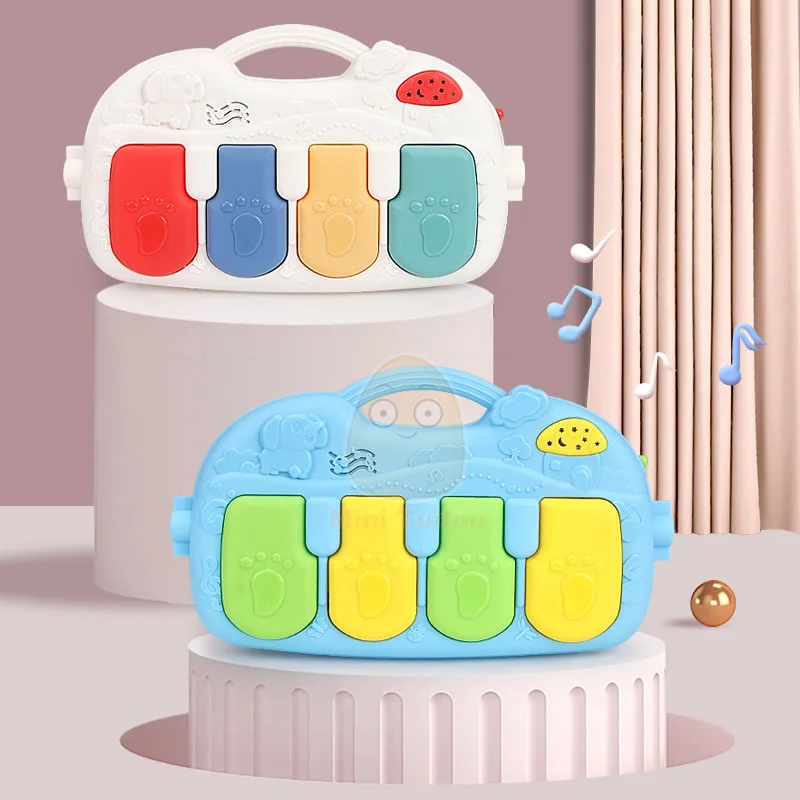 Baby Music Rack سجادة لعب للأطفال مزودة بلوحة مفاتيح البيانو
