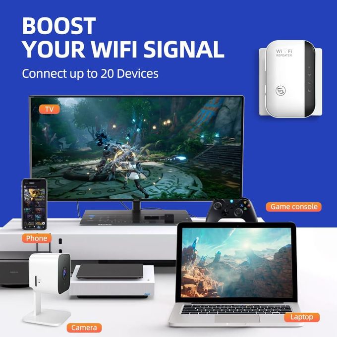 Wireless-N WiFi Repeater مكرر إشارة واي فاي لاسلكي