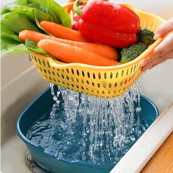 Passoire de Cuisine مصفاة مطبخ مزدوجة الطبقات