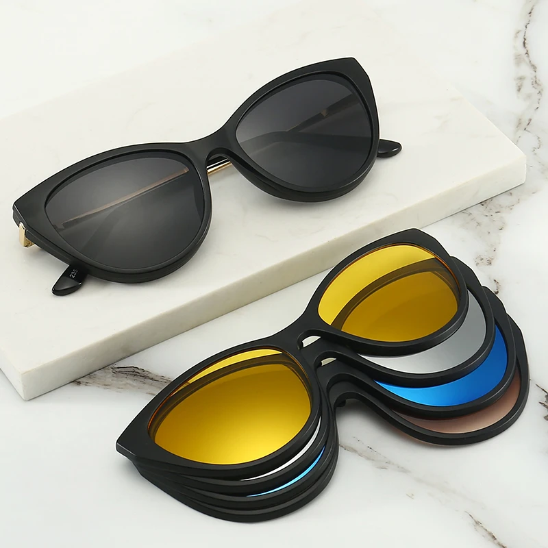 نظارات 5×1 مغناطيسية - Magnetic Clip 5in1 Glasses