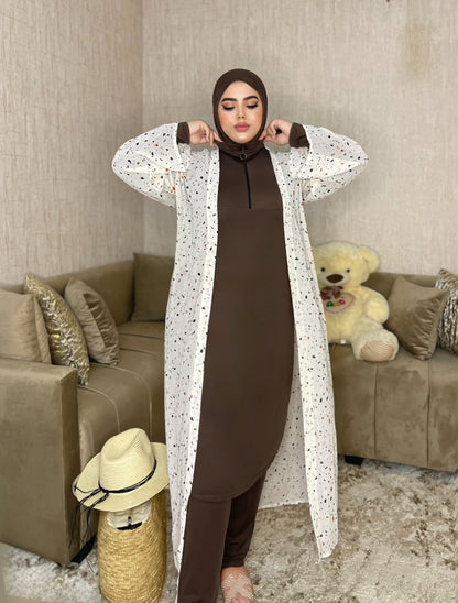 Burkini Femme Cash Terrazzo – Ensemble Élégant & Confortable