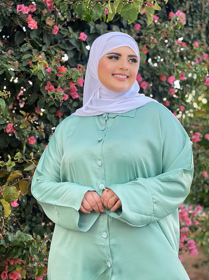 Ensemble Femme Sadafa en Satin – Élégant & Tendance
