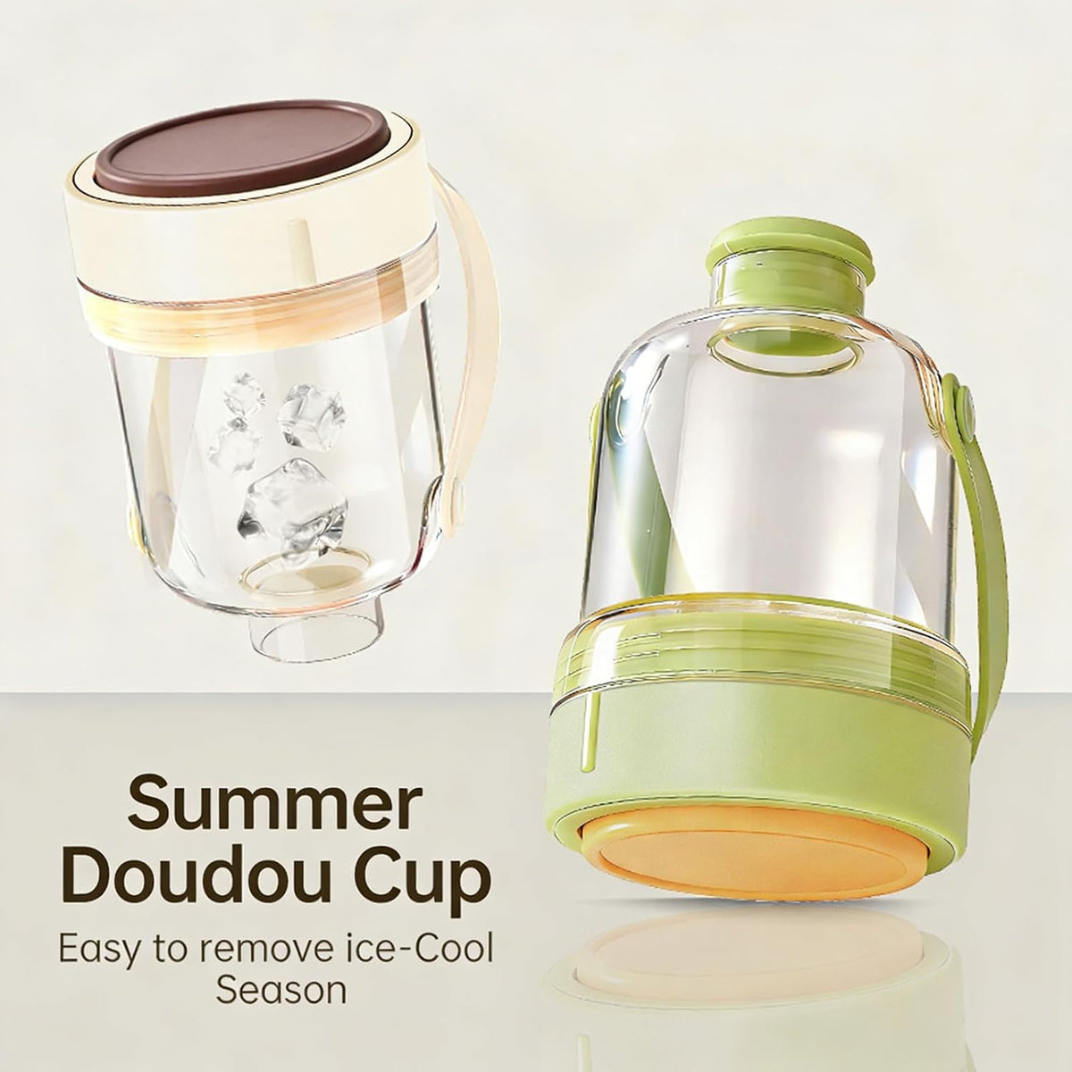 Bouteille d'eau زجاجة ماء على شكل مكعب ثلج