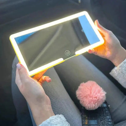 Miroir de courtoisie de voiture مراة فانيتي للسيارة مع اضواء