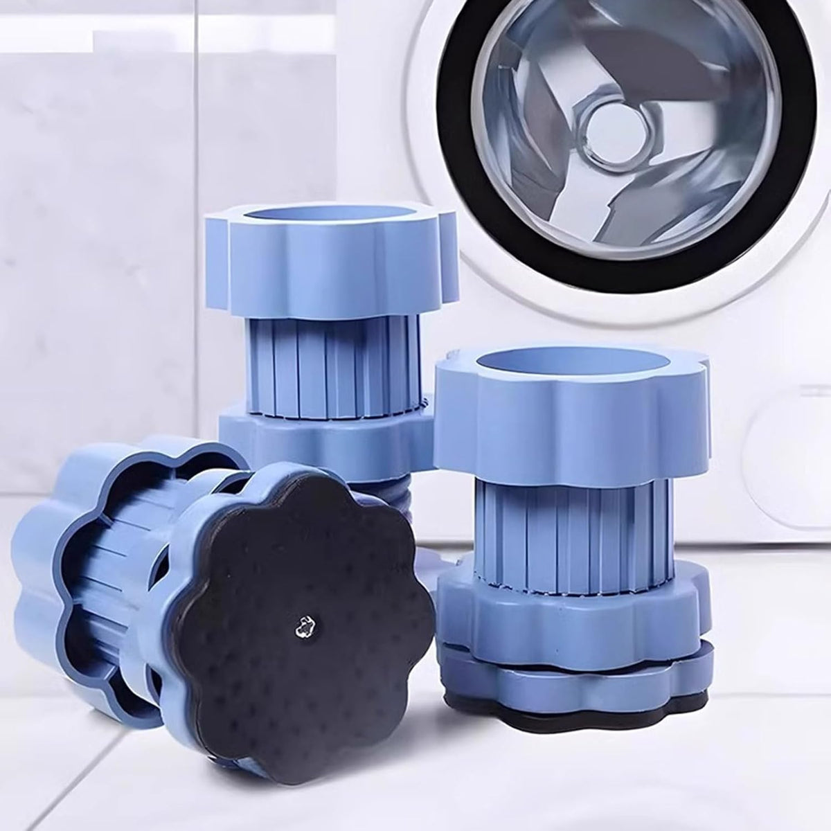 4 Patins anti-vibrations وسادات مضادة للاهتزاز للغسالة