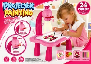 bureau et projecteur مجموعة رسم فنية مع جهاز عرض ضوئي