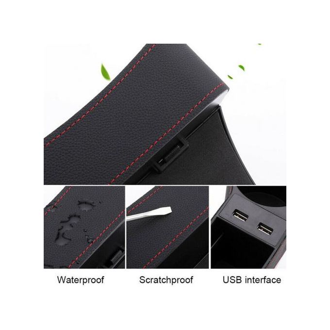 Support pour siège auto USB صندوقي تخزين مع منافذ USB