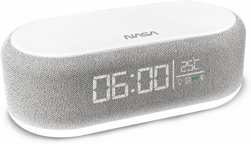 NASA SPC400 Réveil ساعة منبه مزودة بمكبري صوت