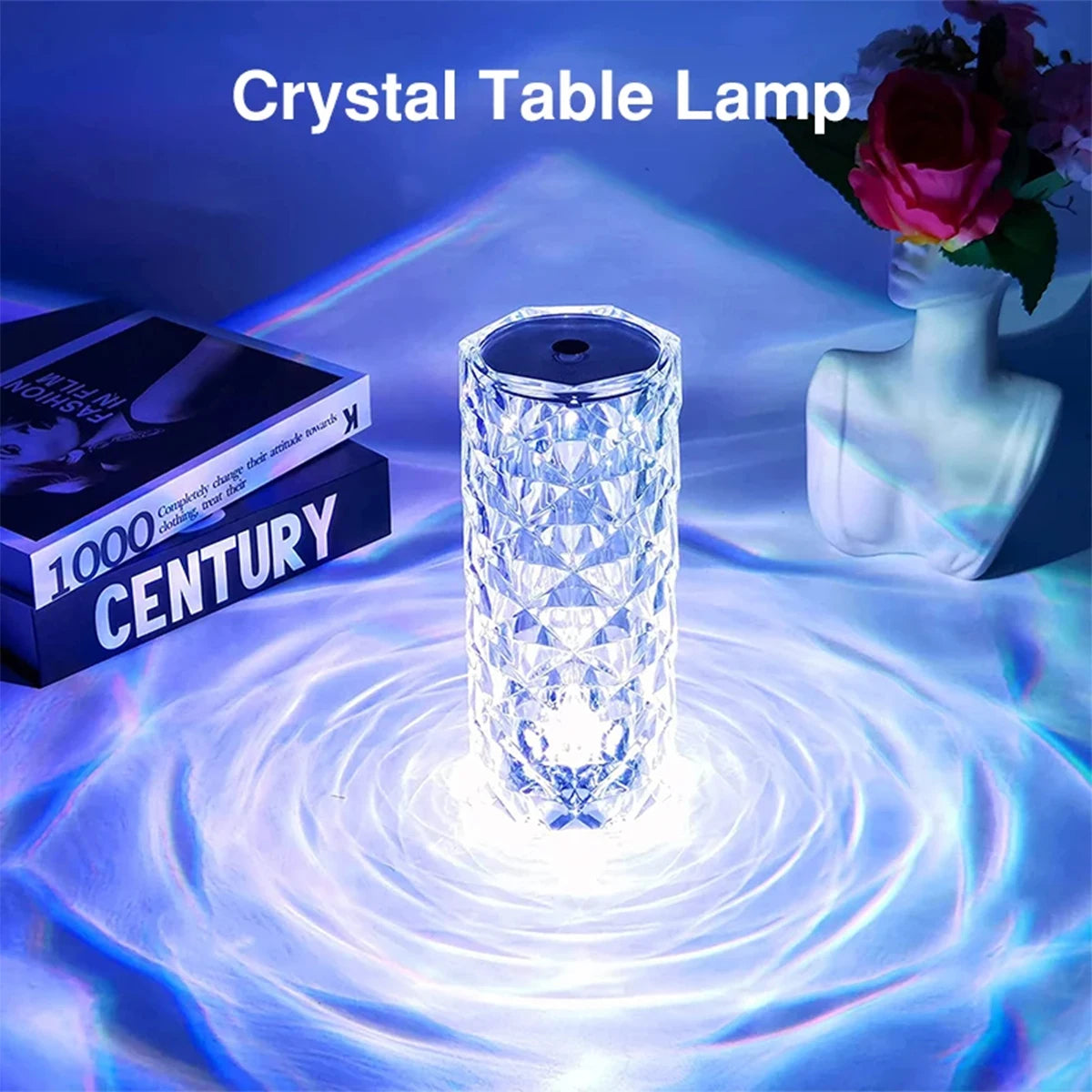 Lampe rose مصباح يعمل باللمس