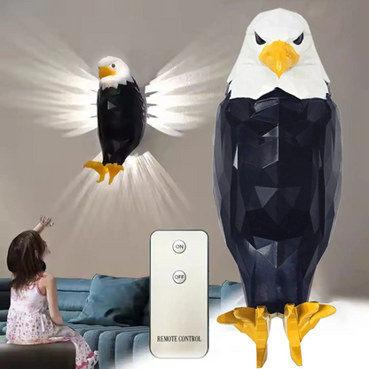 مصباح حائط ديكوري على شكل نسر LED - Applique murale Aigle Royal avec lumière œil de lion