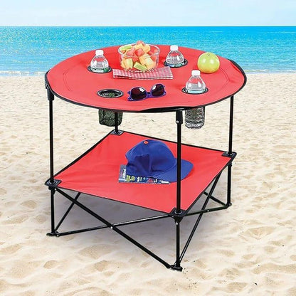 Table de Camping طاولة تخييم قابلة للطي من طبقتين