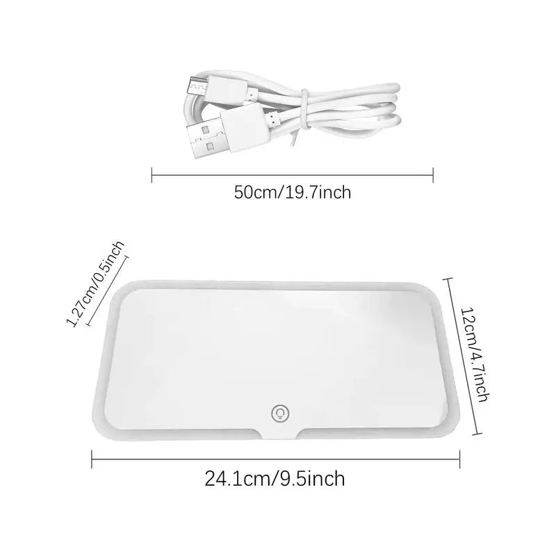 Miroir de courtoisie de voiture مراة فانيتي للسيارة مع اضواء