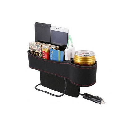 Support pour siège auto USB صندوقي تخزين مع منافذ USB