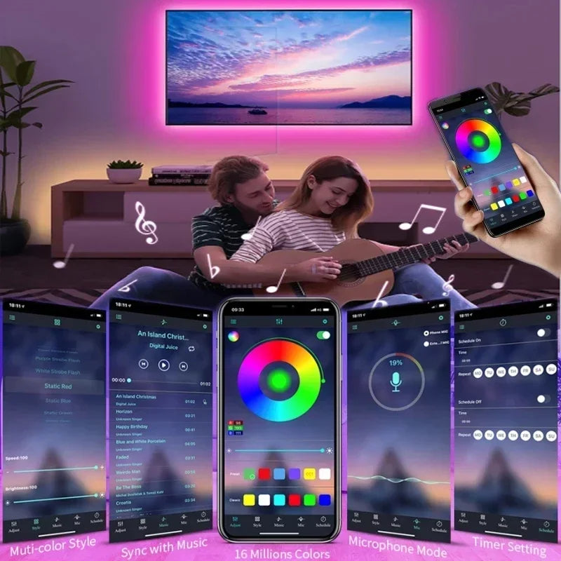 led mood lights شريط إضاءة