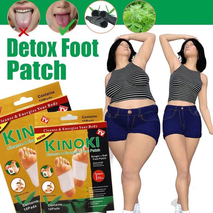 Kinoki Patch adhésif لاصقة كينوكي لإزالة السموم من القدمين