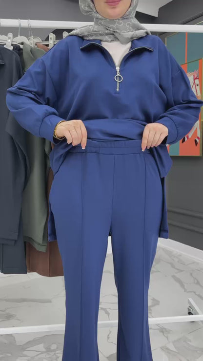 Survêtement Femme en Tissu Moutonné – Ensemble Confortable & Tendance