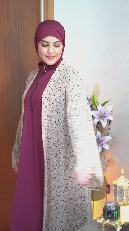 Burkini Femme Cash Terrazzo – Ensemble Élégant & Confortable