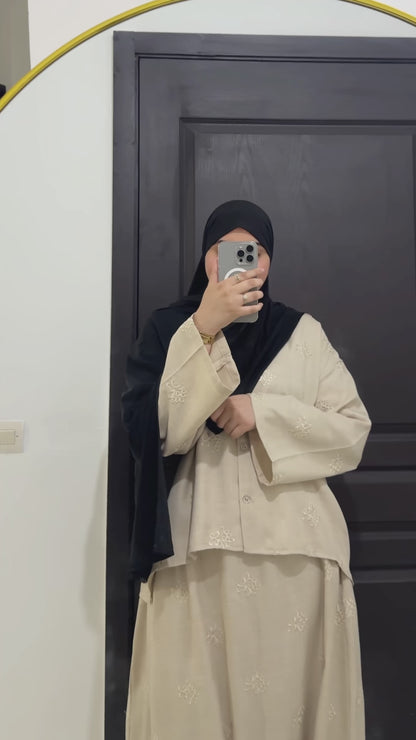 Ensemble Femme Panda en Laine Brodée – Élégant & Confortable