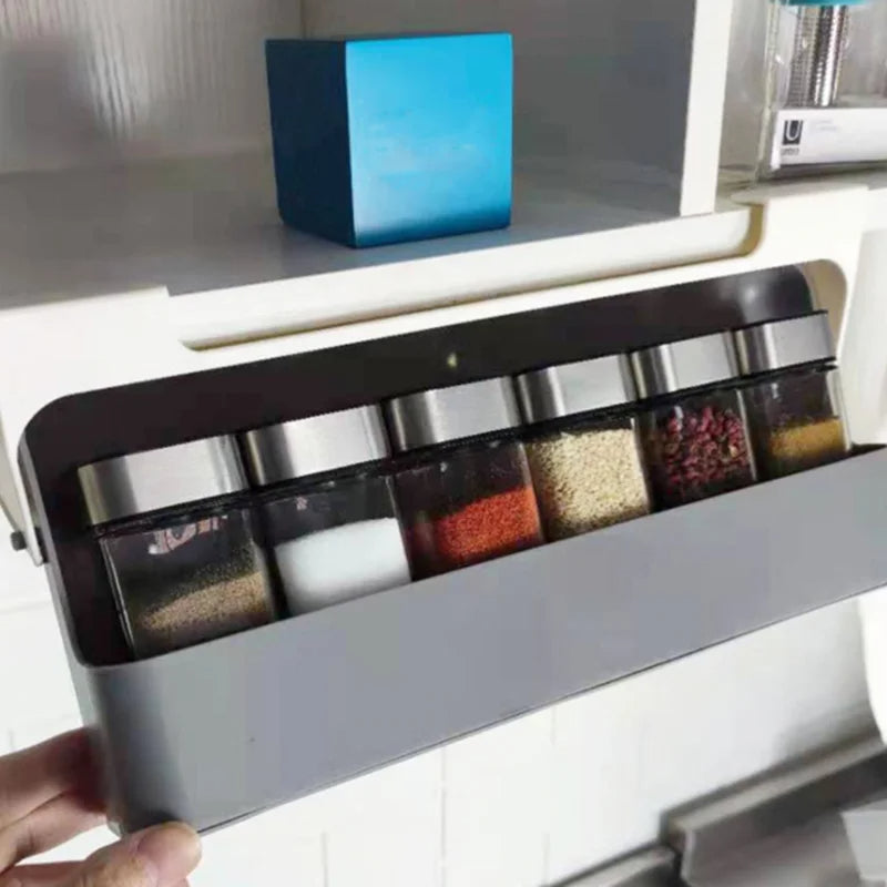 rangement de cuisine زجاجة توابل ذاتية اللصق
