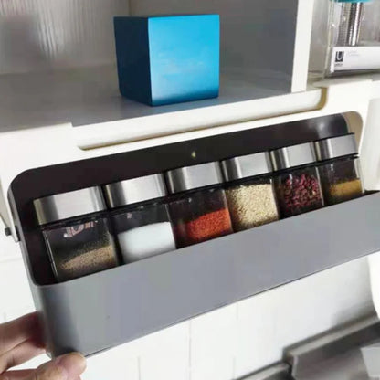 rangement de cuisine زجاجة توابل ذاتية اللصق