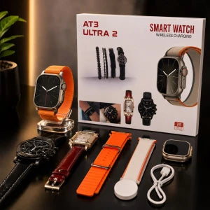 Pack smartwatch AT3 Ultra 2 مجموعة ساعتي