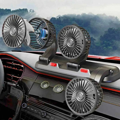 Ventilateur 3 têtesمبرد سيارة دوار بثلاثة رؤوس