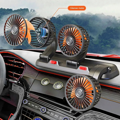 Ventilateur 3 têtesمبرد سيارة دوار بثلاثة رؤوس