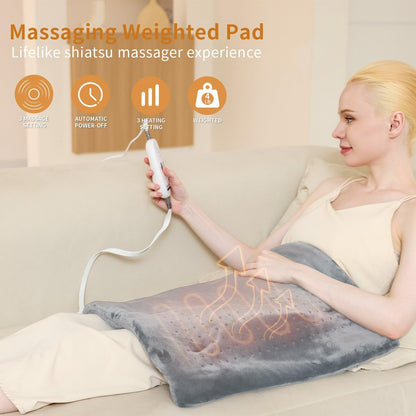 Massaging weighted Heating Pad وسادة تدفئة بالوزن والتدليك