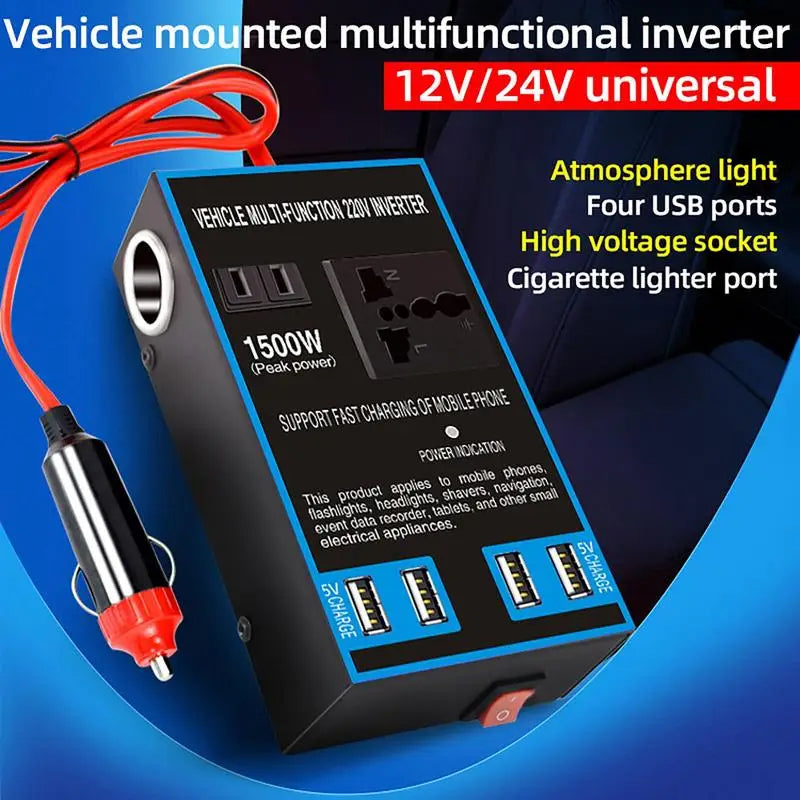 Onduleur universel محول طاقة للسيارة 2000W