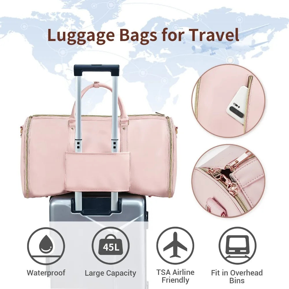 Sac de voyage portable حقيبة ملابس قابلة للتحويل
