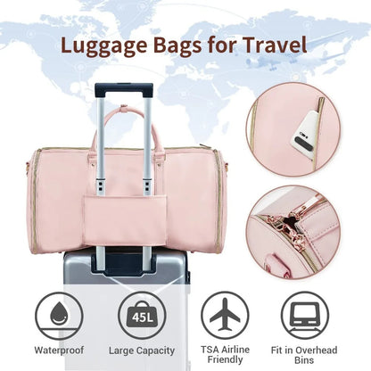 Sac de voyage portable حقيبة ملابس قابلة للتحويل