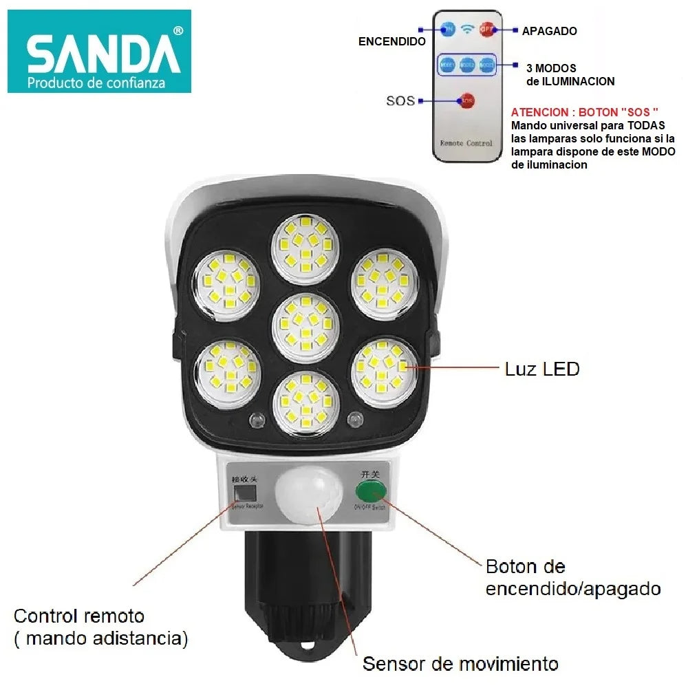 Solar sensor مصباح كاميرا