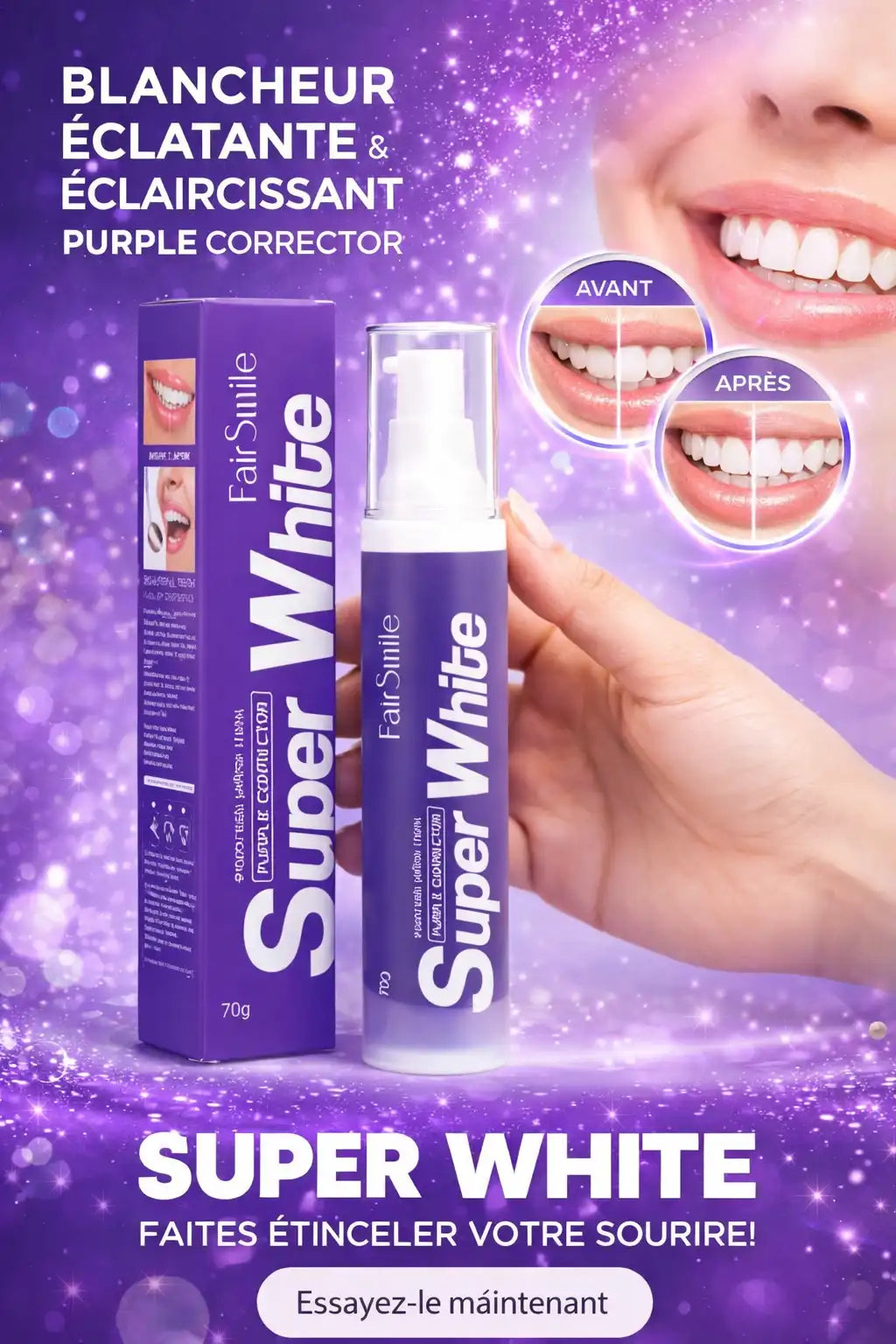Super White معجون أسنان